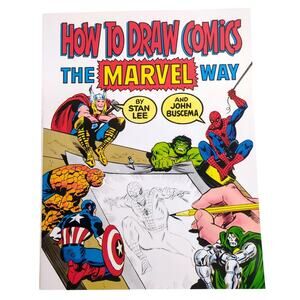 How to Draw Comics the Marvel Way Stan Lee John Buscema 1st Fireside Ed 1984
